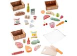 Set Di Accessori Per Negozio In Legno Howa Frutta E Verdura, Cibo Da Gioco, Set Da Colazione Accessori Per Negozio E Cucina Per Bambini 32 Pezzi 14891