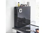 Portaspezie Yamazaki Portaoggetti Da Cucina In Metallo Nero 50X52X12Cm Con 2 Cassetti