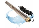Tiefbrunnenpumpe Wasserpumpe 3 23 (550W, 3000l/h, Förderhöhe 95m) Sandverträglich Edelstahl Tauchpumpe Tauchbrunnenpumpe für Brunnen Brunnenpumpe