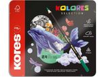 Kores BB93325 Matite Colorate Triangolari Kores "Kolores Selection"", Confezione Da 24 Pezzi"