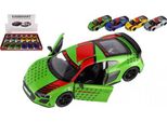 Auto Kinsmart 2020 Audi R8 Coupé 1:36 Metallo/Plastica 12,5 Cm 4 Colori Per L'allungamento Inverso