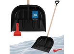 Kotarbau® Set Pala Da Neve Per Auto 47 Cm Con Manico In Legno 137 Cm + Raschia Ghiaccio Auto Set Raschia Neve Per Auto Per Sgomberare La Neve Raschia Parabrezza Auto Con Labbro In Gomma Pala Da Neve Auto