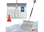 Kotarbau® Set Pala Da Neve Per Auto 50 Cm Con Manico In Alluminio 138 Cm + Raschiaghiaccio Auto Set Raschiaghiaccio Per Auto Per La Rimozione Della Neve Raschia Parabrezza Auto Con Labbro In Gomma Pala Da Neve Auto