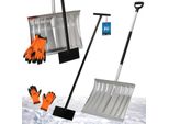 Kotarbau® Set Pala Da Neve Con Manico In Alluminio 138 Cm Raschietto Per Ghiaccio 119 X 20 Cm + Guanti Caldi Pala Da Neve Togli Neve Pala Da Neve In Alluminio Raschietto Per Paraurti Auto Con Manico Pala Con Manico