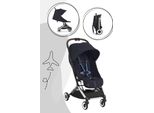 Cybex Orfeo Passeggino Da Viaggio Dalla Nascita A 4 Anni - Collezione 2025, Colore:Tela Bianco / Nero
