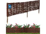 Kotarbau® Recinzione Per Letto In Vimini 120 X 30 Cm Recinzione Recinzione Per Letto Recinzione Per Letto A Innesto Recinzione Per Prato Recinzione Per Letto In Salice Recinzione Per Giardino Per Il Tamponamento Lavorazione Flessibile In Vimini