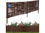 Kotarbau® Recinzione Per Letto In Vimini 120 X 40 Cm Recinzione Recinzione Per Letto Recinzione Per Letto A Innesto Recinzione Per Prato Recinzione Per Letto In Salice Recinzione Per Giardino Per Il Tamponamento Lavorazione Flessibile In Vimini