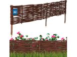 Kotarbau® Recinzione Per Letto In Vimini 120 X 20 Cm Recinzione Recinzione Per Letto Recinzione Per Letto A Innesto Recinzione Per Prato Recinzione Per Letto In Salice Recinzione Per Giardino Per Il Tamponamento Lavorazione Flessibile In Vimini