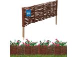 Kotarbau® Bordo Per Letto Recinzione In Salice 60 X 20 Cm Recinzione Bordo Per Letto Bordo Per Letto A Innesto Bordo Per Prato Bordo Per Letto In Salice Recinzione Per Giardino A Innesto Vimini Flessibile