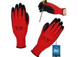 Kotarbau® Guanti Da Lavoro Guanti Antiscivolo Rivestiti In Lattice Taglia 9 Rosso Uomo Officina Accessori Guanti Invernali Giardinaggio Guanti Da Lavoro Donna
