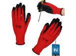 Kotarbau® Guanti Da Lavoro Guanti Antiscivolo Rivestiti In Lattice Taglia 10 Rosso Uomo Officina Accessori Guanti Invernali Giardinaggio Guanti Da Lavoro Donna
