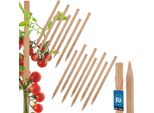 Kotarbau® Set Di 15 Paletti Per Pomodori Paletti Per Piante Da 25 Cm Paletto Di Legno Per Recinzione Paletto Di Legno Affilato Supporto Per Piante Paletto Di Legno Ausilio Per Arrampicata Paletti Per Piante In Legno Per Stabilizzazione Supporti Per Piante