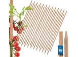 Kotarbau® Set Di 25 Paletti Per Pomodori Paletti Per Piante 150 Cm Paletto Di Legno Per Recinzione Paletto Di Legno Affilato Supporto Per Piante Paletto Di Legno Ausilio Per Arrampicata Paletti Per Piante In Legno Per Stabilizzazione Supporti Per Piante