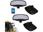 Kotarbau® Set Di 2 Specchi Panoramici Universali Per Trattore Specchio Esterno 265 X 185 Mm Specchio Per Camion Specchio Retrovisore Per Trattore Con Manopola Di Regolazione Specchio Telescopico Per Camper Specchio Per Auto Rimorchio