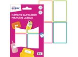 Avery Zweckform NAME8C 8 Avery Zweckform Namensetiketten Farbsortiert 48,0 X 70,0 Mm