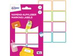 Avery Zweckform NAME16C 16 Avery Zweckform Namensetiketten Farbsortiert 48,0 X 34,0 Mm
