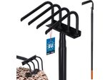 Kotarbau® Zappetta Da Giardino A 4 Punte Con Manico 120 Cm Zappetta Per Diserbo In Acciaio Artiglio Da Giardino Per Dissodare Il Terreno Rastrello Da Giardino Attrezzo Da Giardino Per Dissodare E Arieggiare Con Artigli Rastrello Da Fiori
