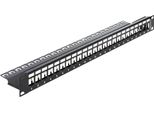 Delock Keystone Patch Panel - 19 Patch Panel - Schwarz - 24 Ports (43277)
