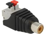 Delock 65565 Adapter Delock Terminalblock 2Pin -> Cinch Buchse Drucktaste