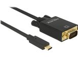 Delock Kabel Usb Type-C St > Vga St (Dp Alt Mode) 1M Schwarz