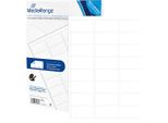 Etichette Mediarange 63,5X33,9Mm 1200 Pz. Adesivo Forte Bianco