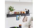 Yamazaki Home Mensola Da Parete Mensola Decorativa Mensola Da Parete Mensola Da Bagno 90X9X15Cm Nero