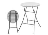 Tavolo Pieghevole Nagano Tavolo Da Giardino Rotondo Pieghevole Bianco Diametro 80 Cm