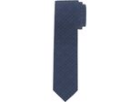 Krawatte OLYMP Seidenkrawatte, Damen, blau, Seide, Minimalmuster, klassisch, Krawatten