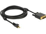 Delock Displayport Kabel Mini Dp -> DVI(24+1) St/St 3.00M