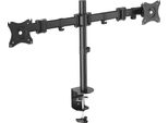 Digitus DA-90349 - Kit Di Montaggio (Supporto Da Tavolo, 2 Bracci Per Monitor) - Per 2 Display Lcd - Dimensioni Schermo: 38,1-68,6 Cm (15"-27"") - Da Tavolo"