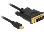 Delock Kabel Mini Dp 1.1 -> Dvi (24+1) St/St 3.0M Schwarz