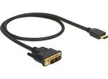 Delock 85581 Delock Kabel Dvi 18+1 St > HDMI-A St 0.5M Schwarz