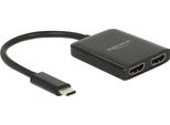 Delock USB-C Splitter (Dp Alt Mode) > 2Xhdmi Out 4K 30Hz Sw