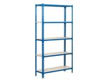 Simonrack Scaffale Per Carichi Pesanti Kit Simonclick 5/400 442100024189045 Blu, Bianco 90,0 X 40,0 X 180,0 Cm
