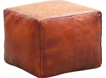 Cuscino Per Pouf Vintage Griffit Sgabello In Pelle