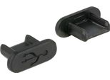 Delock Staubschutz USB2.0 Micro-B-Buchse O.Griff 10St. Schw.