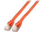 Efb K5545RT.0,5 Efb RJ45 Flachpatchkabel U/Ftp, Cat.6A, Pvc, 0,5M, Rot