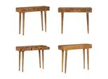 Vidaxl Consolle In Legno Massiccio Di Mango 102 X 30 X 79 Cm - Consolle - Tavolini - Tavoli Laterali - Tavoli Laterali