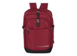 Laptoprucksack TRAVELITE KICK OFF Cabin Rucksack, Gr. B/H/T: 25cm x 40cm x 20cm, rot, Polyester, unifarben, Basic, Rucksäcke, Reiserucksack Freizeitrucksack Kabinengepäck Arbeitsrucksack