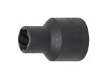 BGS Spiral-Profil-SteckschlüSsel-Einsatz / Schraubenausdreher 5266-10, Antrieb Innenvierkant 12,5 Mm (1/2"), SW 10 Mm ; BGS Technic)
