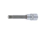 BGS Bit-Einsatz 4165, LäNge 100 Mm, Antrieb Innenvierkant 12,5 Mm (1/2"), Keil-Profil (FüR Ribe) M10 ; BGS Technic)