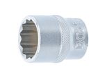 BGS SteckschlüSsel-Einsatz ZwöLfkant 10643, Antrieb Innenvierkant 12,5 Mm (1/2"), SW 23 Mm ; BGS Technic)