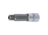 BGS Bit-Einsatz 4365, LäNge 100 Mm, Antrieb Innenvierkant 12,5 Mm (1/2"), Innenvielzahn (FüR Xzn) Mit Bohrung M18 ; BGS Technic)