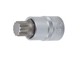 BGS Bit-Einsatz 4347, Antrieb Innenvierkant 12,5 Mm (1/2"), Innenvielzahn (FüR Xzn) M18 ; BGS Technic)
