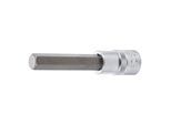 BGS Bit-Einsatz 4265, LäNge 100 Mm, Antrieb Innenvierkant 12,5 Mm (1/2"), Innensechskant 12 Mm ; BGS Technic)