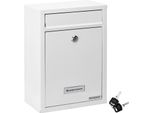 Monzana® Cassetta Postale Da Esterno Con Serratura Incl. 2 Chiavi Portatarghetta Nome Cassette Lettere Box Posta Da Muro Post Box Buca Portalettere