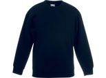 Fruit Of The Loom Bambini Pullover Premium 70/30 RW3304 (7/8 Anni) (Nero)
