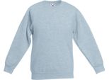 Fruit Of The Loom Bambini Pullover Premium 70/30 RW3304 (7/8 Anni) (Grigio Chiaro)