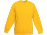 Fruit Of The Loom Bambini Pullover Premium 70/30 RW3304 (7/8 Anni) (Girasole)
