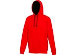Maglia Con Cappuccio Awdis / Felpa Con Cappuccio RW165 (Xl) (Rosso Fuoco/Nero)